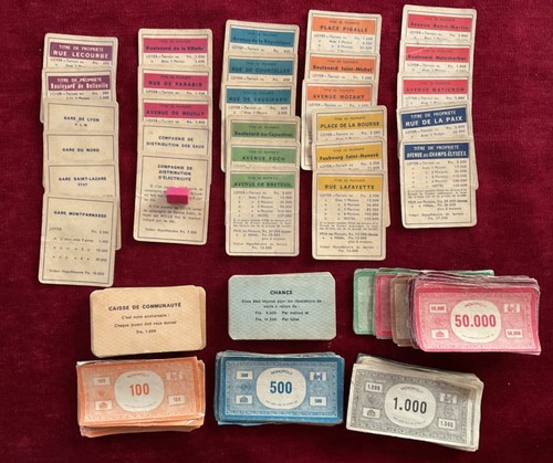 Monopoly anciens billets - , et