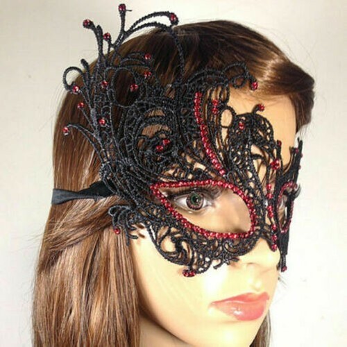 Femme strass noir - femme, dentelle
