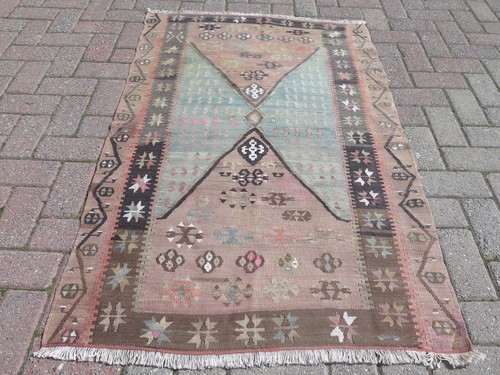 Tapis turc ancien kilim - tapis,