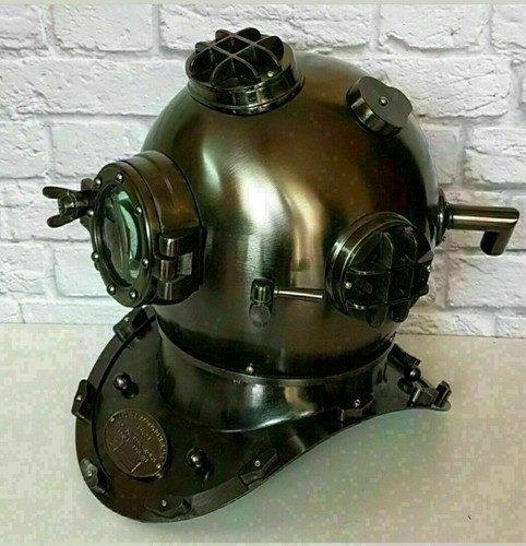 Casque plongée ancien - ancien, en