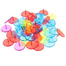 50pcs Plastique Round