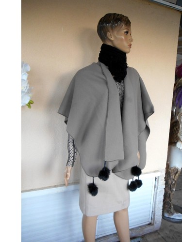 Poncho etole liseuse polaire - poncho,