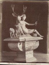 Adolphe Giraudon, Jean Goujon, Statue de Diane Chasseresse Vintage albumen print