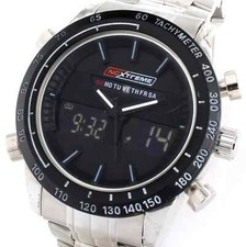 MAGNIFIQUE GRANDE MONTRE HOMME NCXTREME SPORT GMT ALARM CHRONO