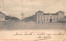 CPA-Romans boulevard Gambetta et collège (121588)