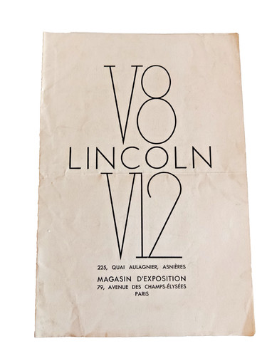 Brochure 1932 lincoln - brochure, v8