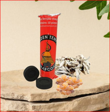 Lot De 2 Rouleaux de 10  pastilles de Charbon pour encens - 33mm