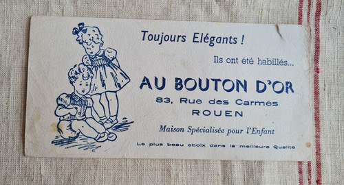 Ancien buvard publicitaire - ancien,