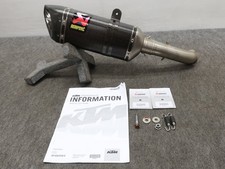 Échappement antidérapant inox/carbone Ktm 125 250 390 Duke Rc125 Rc390 Akrapovic