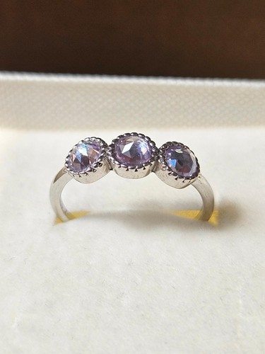 Stone trilogy ring rose cut - ring,