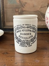 Pot marmelade, confiture en faïence publicitaire, époque ?