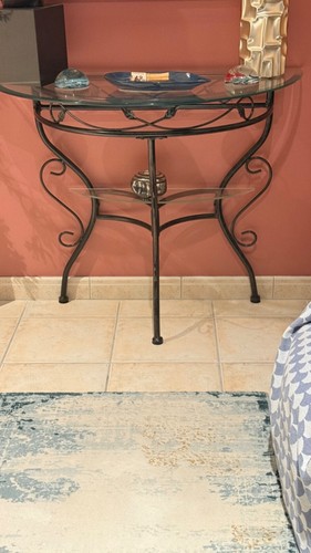 Table console demi lune - table, demi-lune
