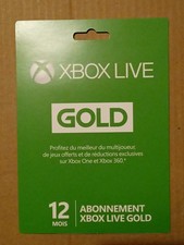 Carte Xbox Live Gold 12 (Game