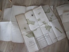 DESSIN D'ARCHITECTURE MANUSCRIT 1823 COMMUNE DE L'ABERGEMENT JURA