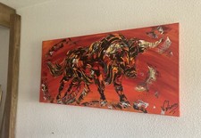 Taureau 50x100cm -  Peinture