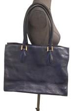 Superbe Et Authentique Grand Sac Cartable Cuir Marine Tod’s Tbe