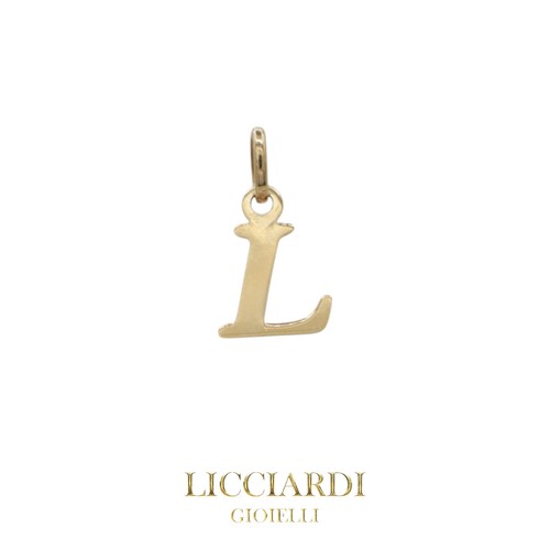 Pendentif lettre or - pendentif,