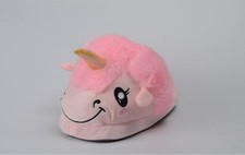 Expédié de Paris - Chaussons Licorne Animaux Peluche Mignons Adulte 35 à 41