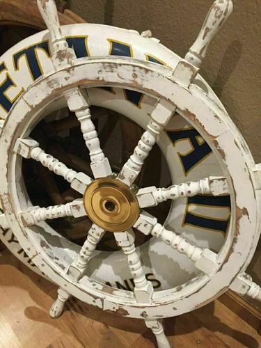 Roue bateau bois - de,