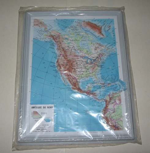 Carte relief amerique nord - carte,
