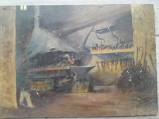 Peinture ancienne intérieur