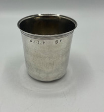 BELLE TIMBALE CURON EN ARGENT MASSIF ORIGINE FRANCE PARIS 1798 1 ER COQ