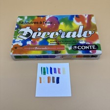 Boîte de 12 feutres à l’eau vintage - conté DECORALO