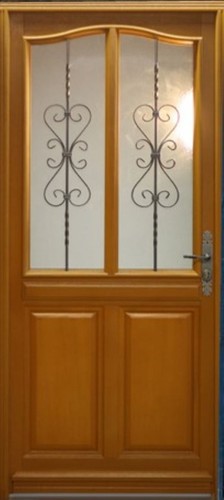 Porte entrée bois vitrée - d'entrée,