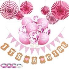 Décorations de douche de bébé pour garçons filles bleu 22 pièces avec ballons...