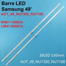 LED bar(2)for Samsung UE49NU7100K UE49NU7102 UE49NU7300U UE49NU7300 UE49NU7170U