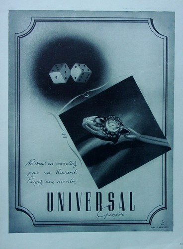 Publicité montre universal - publicité,