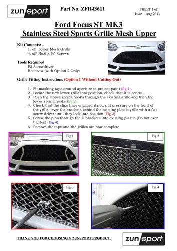 Ford focus mk3 calandre - focus,