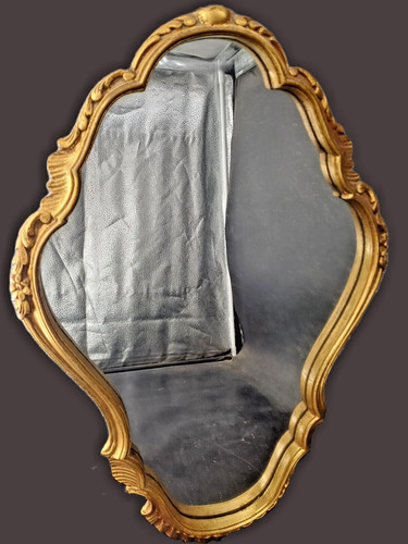 Miroir avec cadre bois