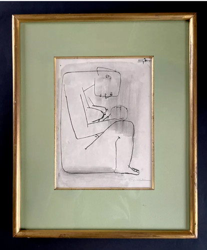 Dessin encre antonio guansé - encre,