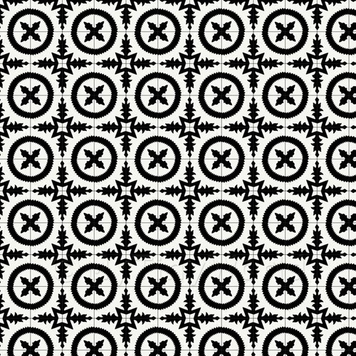 12th noir bordure floral - 1:,