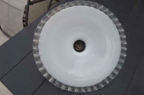 Lustre plafonnier opaline - lustre,