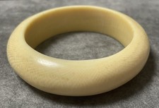 Art déco Bracelet Jonc Art Africain Sculpté carved african bracelet ethnographic