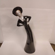 Boulonnaise Calaisienne Art Déco Faience De Desvres Hauteur 23cm Diamètre 6cm