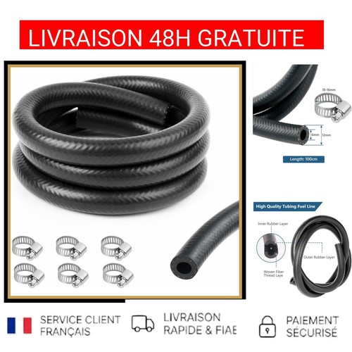 Kit durite carburant 6mm - durite, 1m