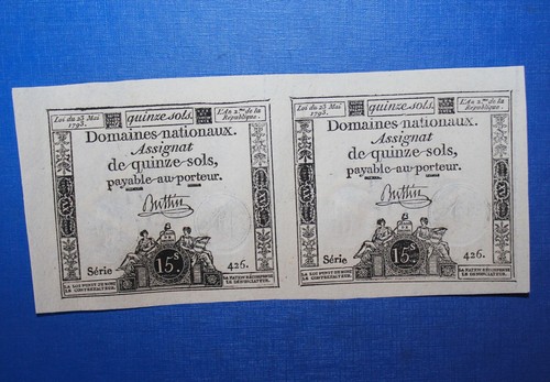 Billet assignats de 15 - assignats,