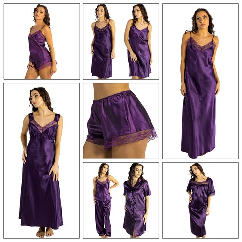 Ladies sexy purple - sexy, satin