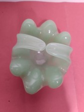 Baguier ancien opaline verte