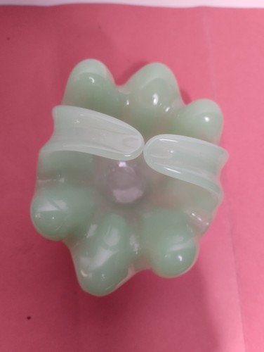 Baguier ancien opaline verte
