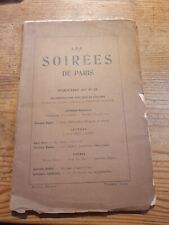 les soirées  de  Paris N°22, 1914  Picabia, Appolinaire, Jarry...