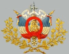 toile tableaux    armoirie république française   30x45cm