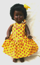 Jolie  poupée créole  ancienne  en rhodoide 42 cm