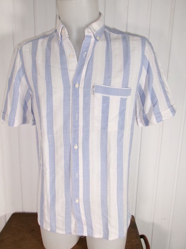 Vintage chemise blanc rayé - chemise,