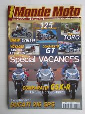 MONDE MOTO N°55 /DUCATI 916 SPS/GSX-R/BMW CRUISER/SIDE TORO/ 125 ?