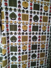 Paire De Doubles Rideaux Années  70 Muticolores Seventies