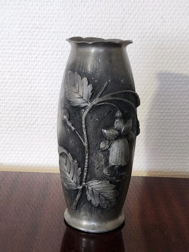 Vase ancien étain pur - ancien,